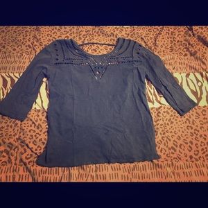 Navy blue blouse